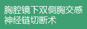 胸腔鏡下雙側(cè)胸交感神經(jīng)鏈切斷術(shù)
